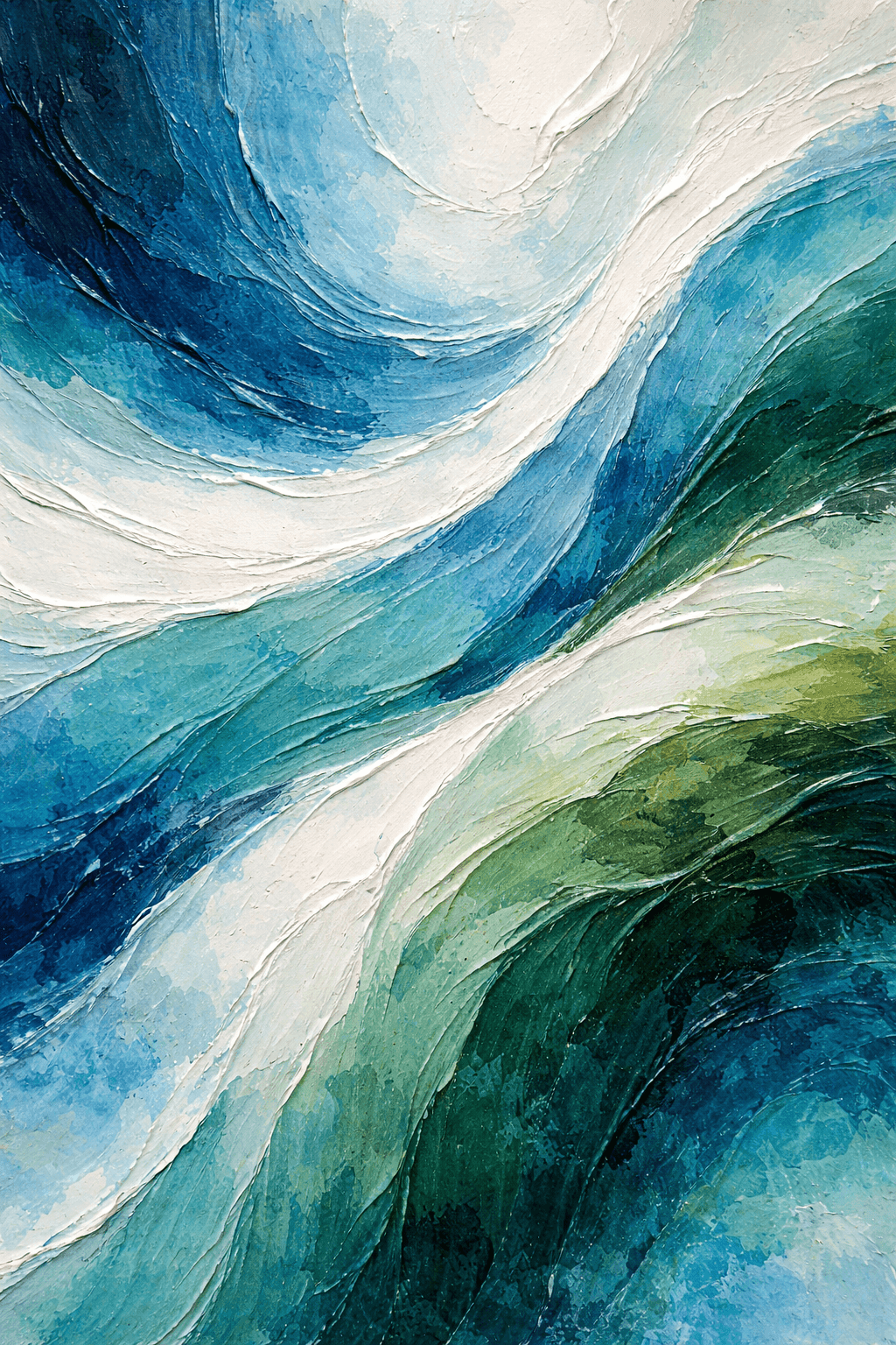 Blue by Zi Shamloo, mixed media