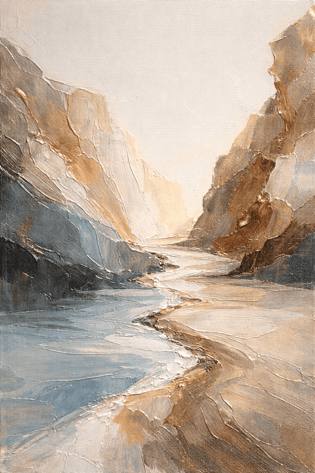 Canyon by Zi Shamloo, mixed media