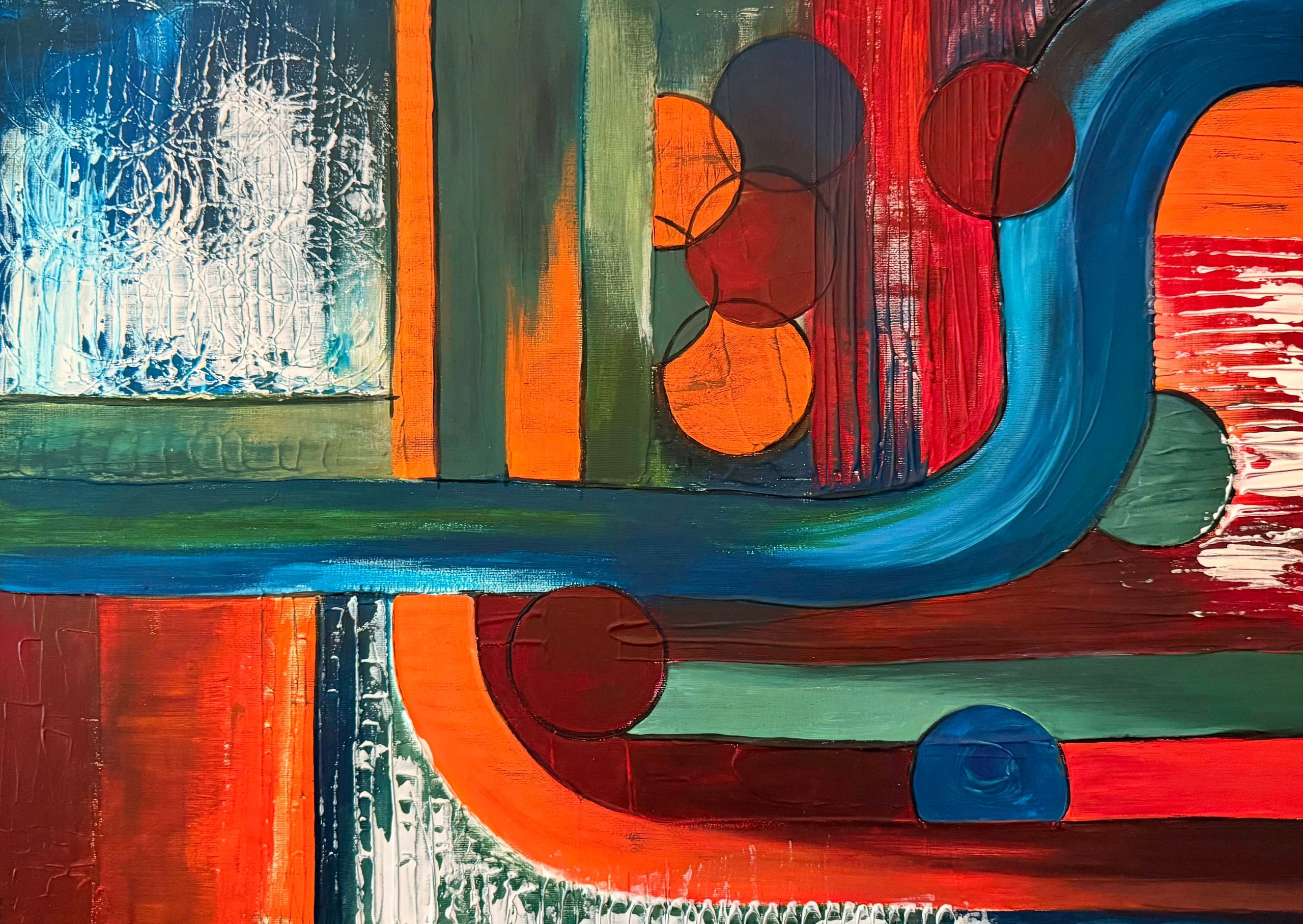 Colros Movement by Zi Shamloo, mixed media