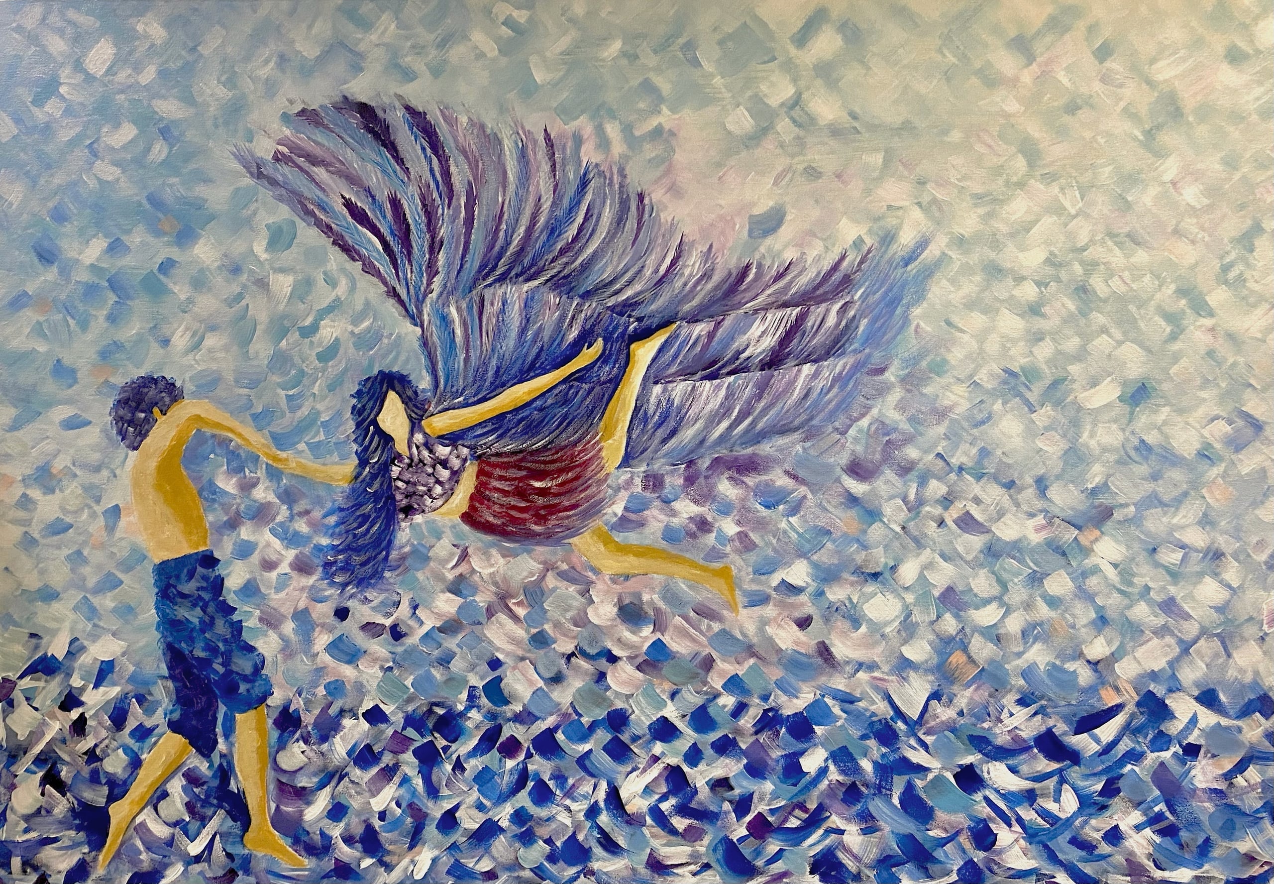 Deliverance by Zi Shamloo, acrylic on canvas