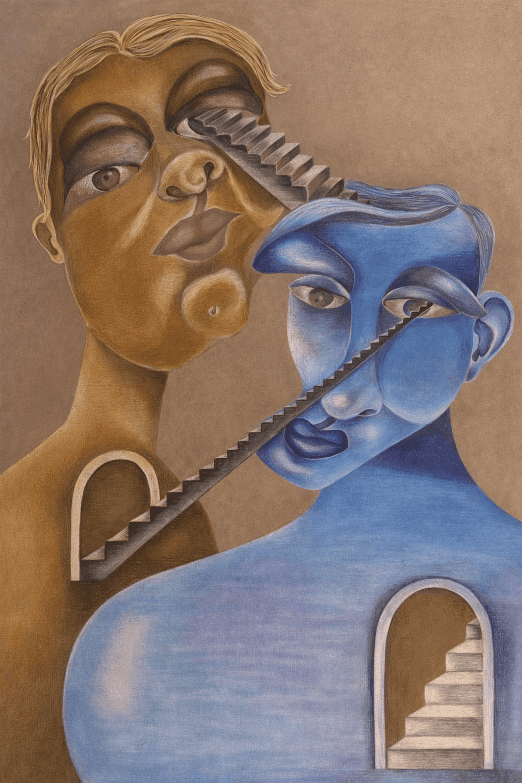 Emotional balance by Zi Shamloo, colored pencil