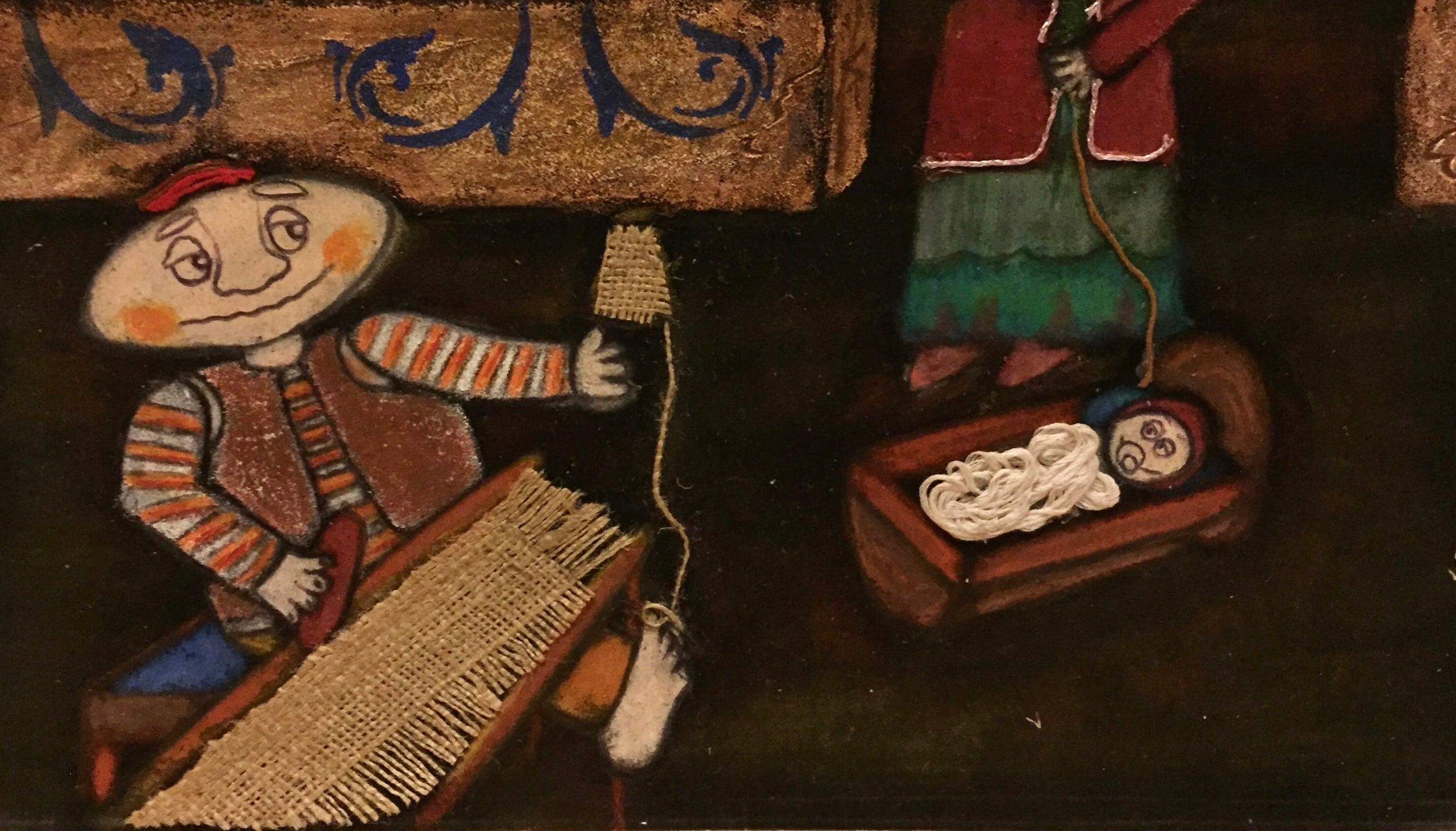 Hassan Kachal — detail view by Zi Shamloo, mixed media