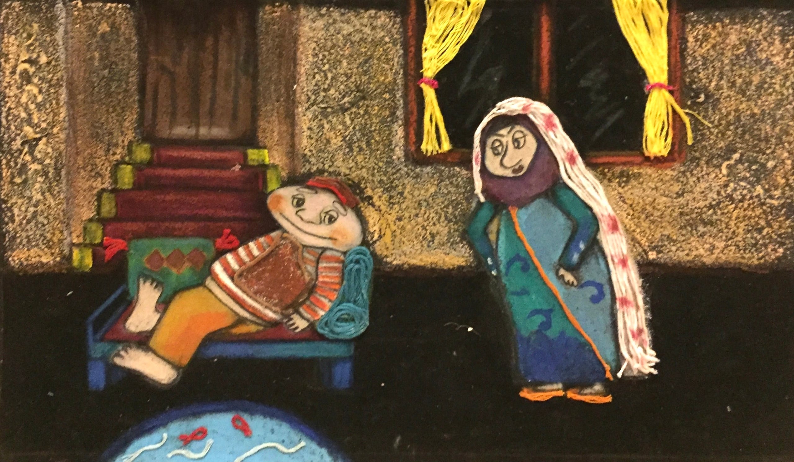 Hassan Kachal by Zi Shamloo, mixed media