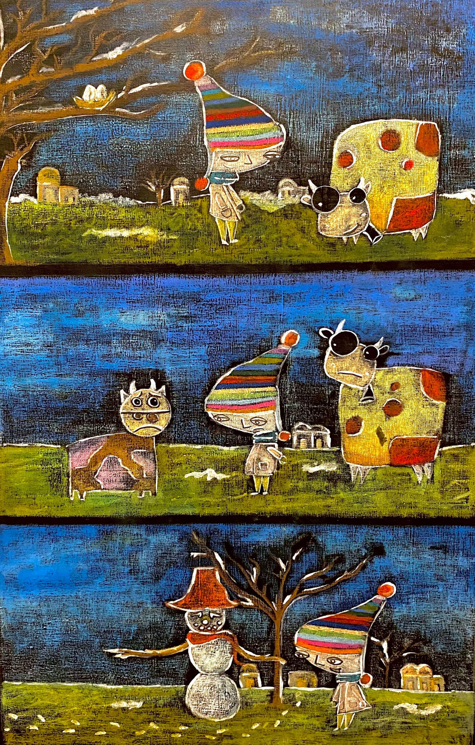 Kids book by Zi Shamloo, pastel