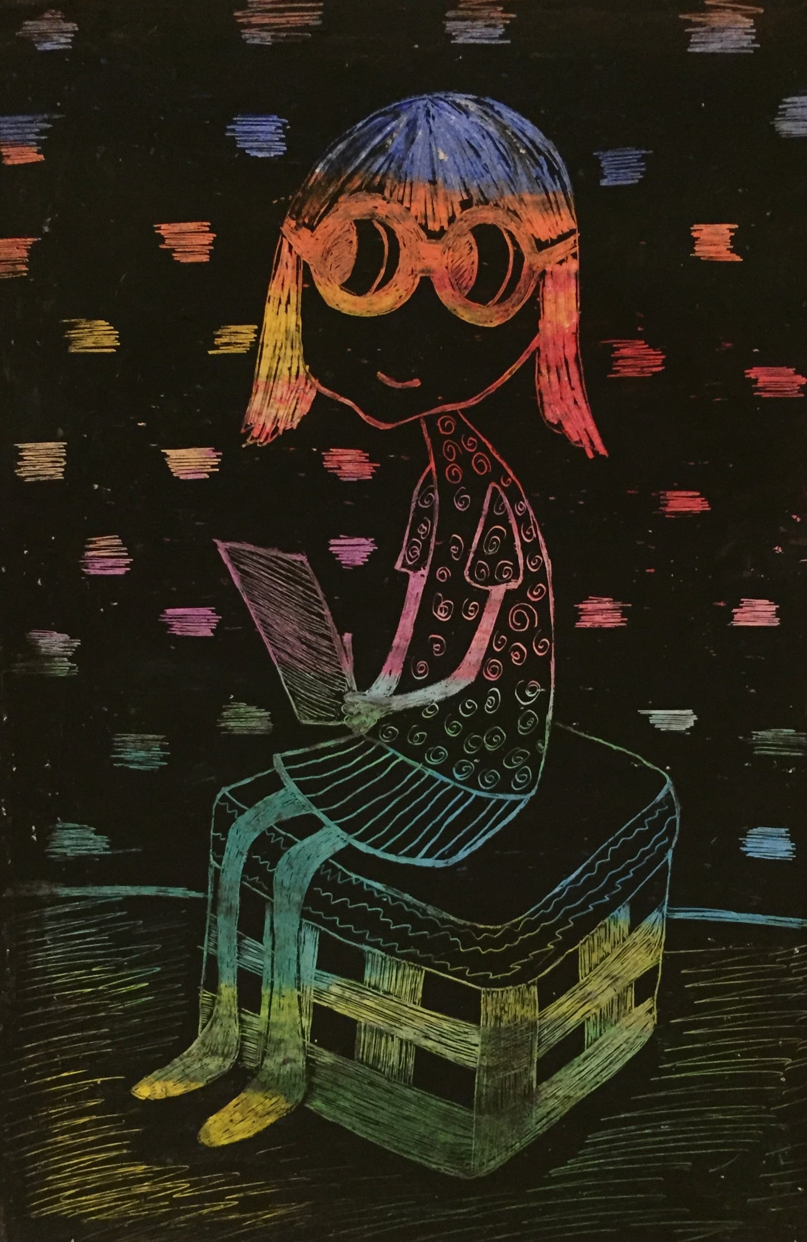 Little Girl by Zi Shamloo, pastel